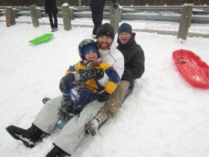 The boys in my life. Good sports every one. 