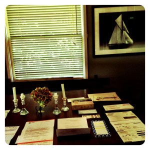 A letter amongst the bills.